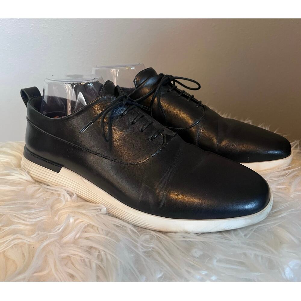 Wolf & Shepherd Crossover Longwing Mens Sz 9.5 Derby Black Leather Shoes Oxfords